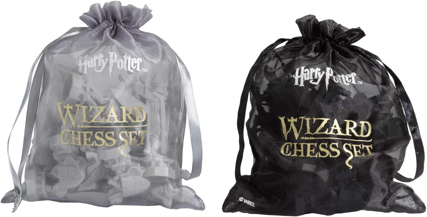 Wizard Chess Set Luxury Display – Detailed Battle Pieces & Board | Collector Gif