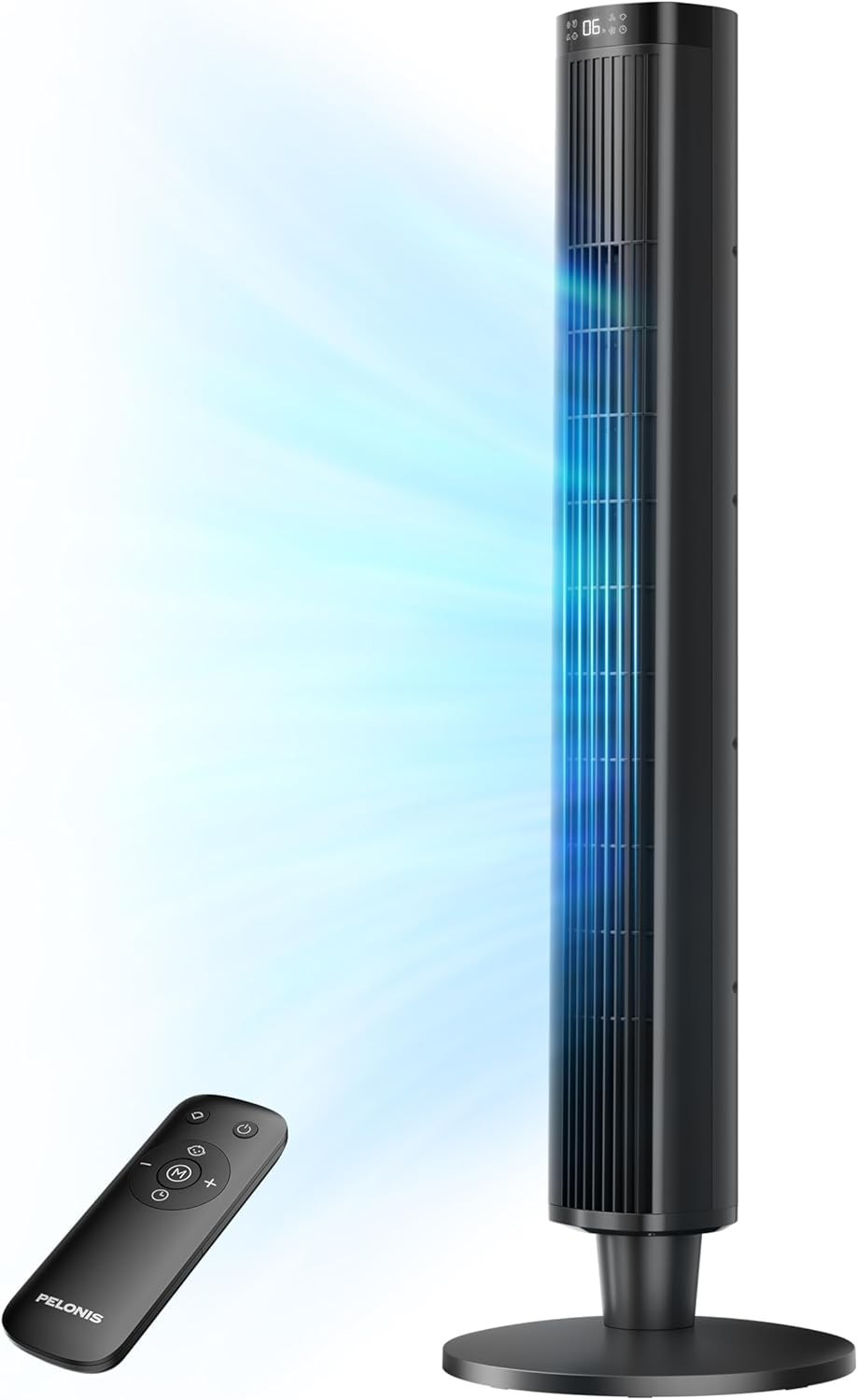42 Inch Tower Fan with Remote Control 6-Speed Oscillating Cooling Fan Quiet