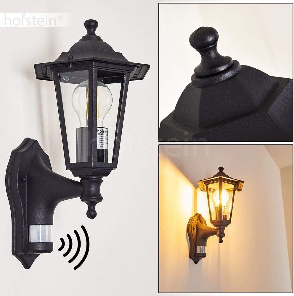 Loria Outdoor Wall Light – Black Antique IP44 E27