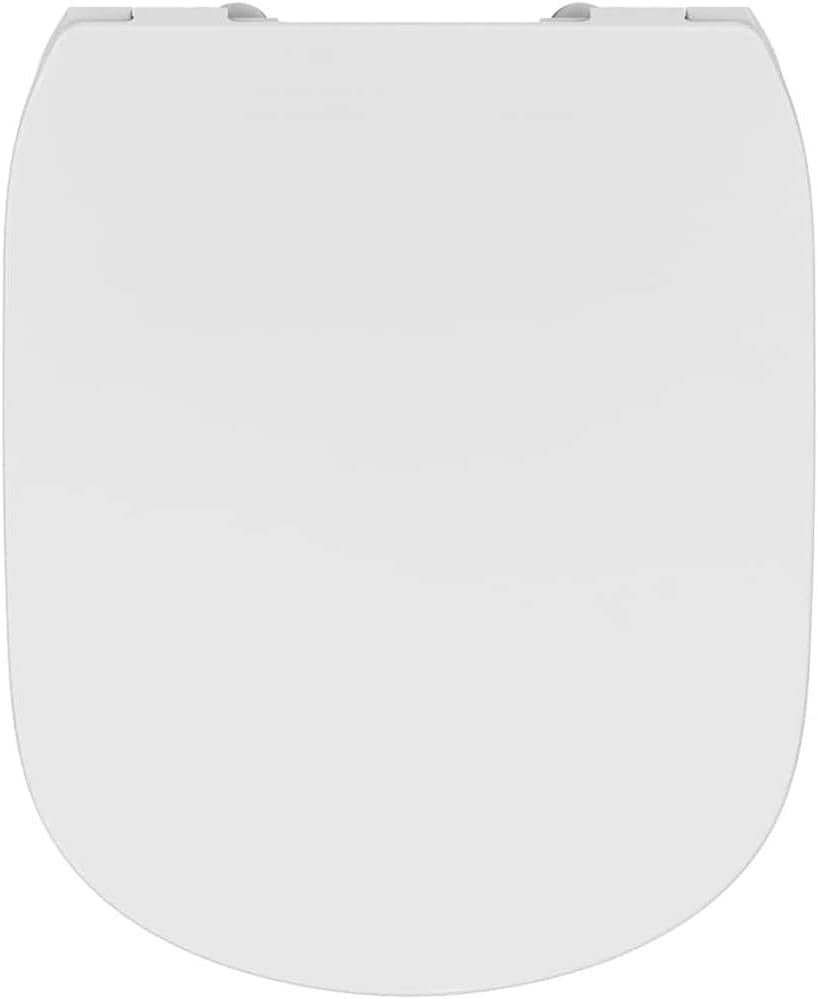 Slim Toilet Seat White Sandwich Soft Close Duroplast Stainless Hinges