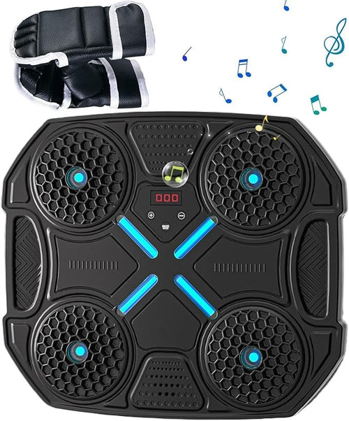 Music Boxing Machine Wall Mount LED Reaction Trainer With Gloves Bluetooth