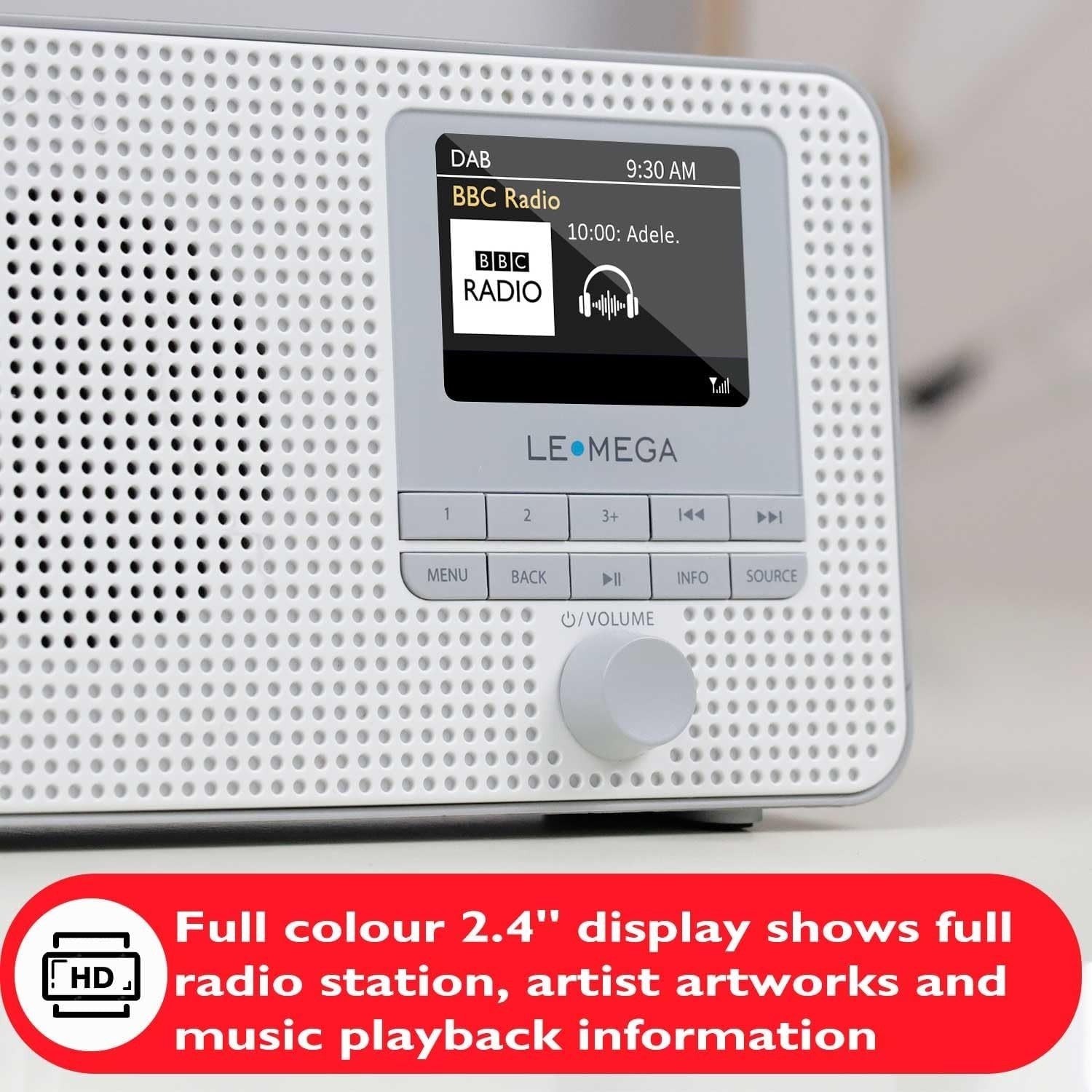 Internet Radio DAB+ Bluetooth Portable 60 Presets Alarm