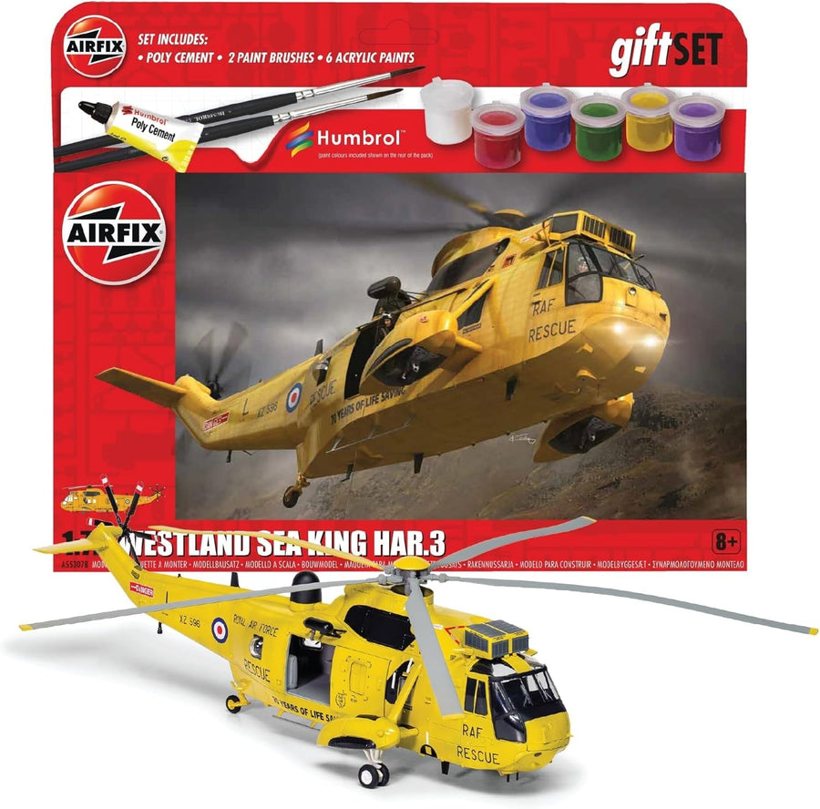 1:72 Westland Sea King HAR.3 SAR Helicopter Model Kit for Adults & Kids