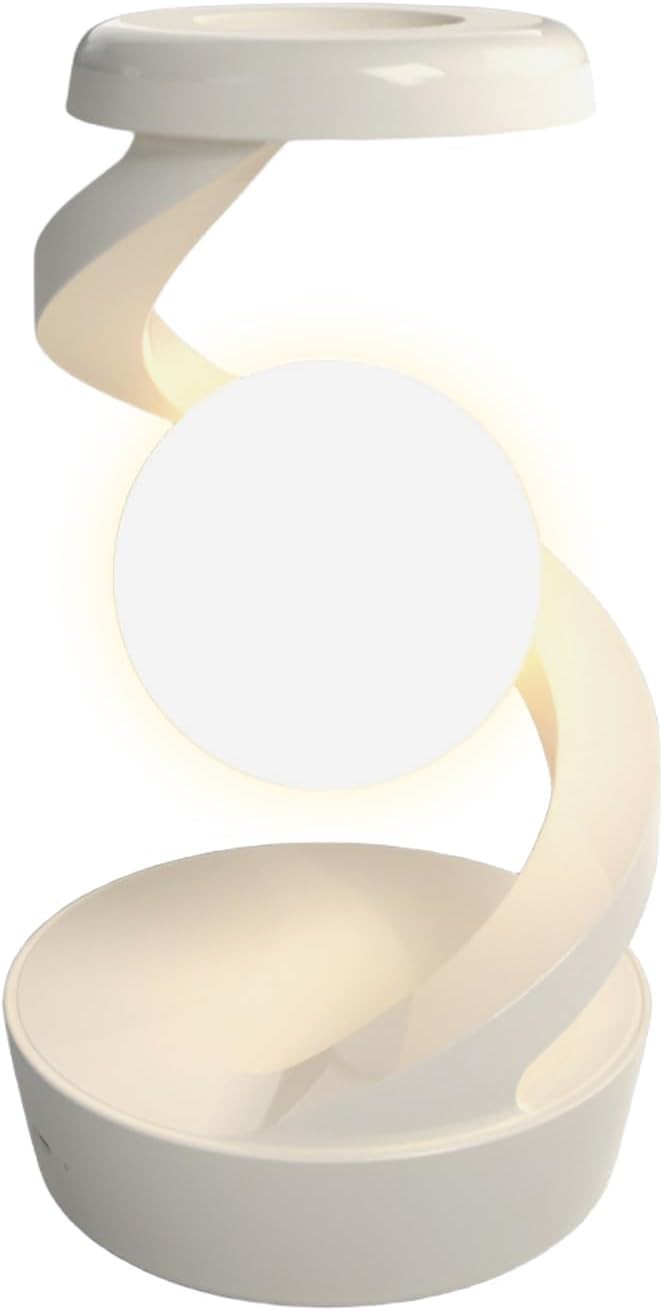White Magnetic Levitating RGB Lamp Floating LED Night Light