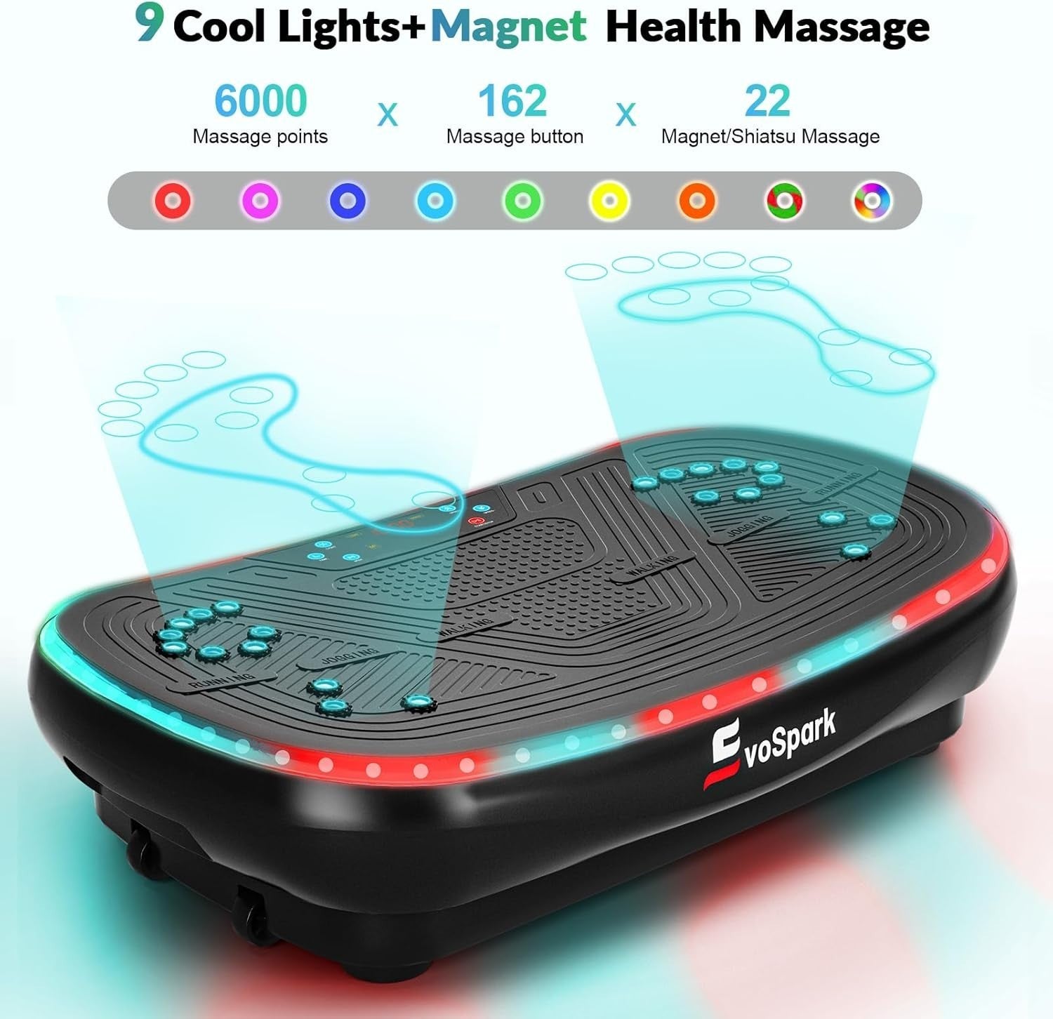 7-in-1 4D Vibration Plate Exercise Platform 900W Triple Motor 199RPM