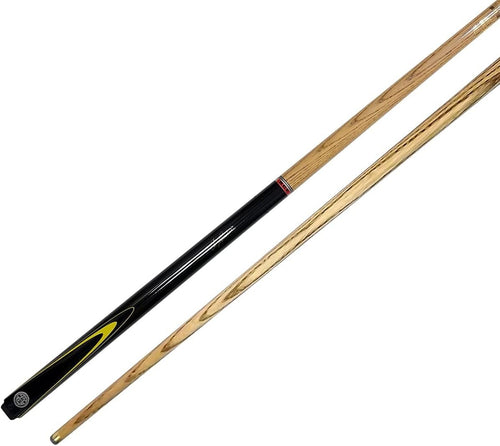 2 Piece English Pool Cue 8.5mm Tip 57in Black Butt Pro Weighted