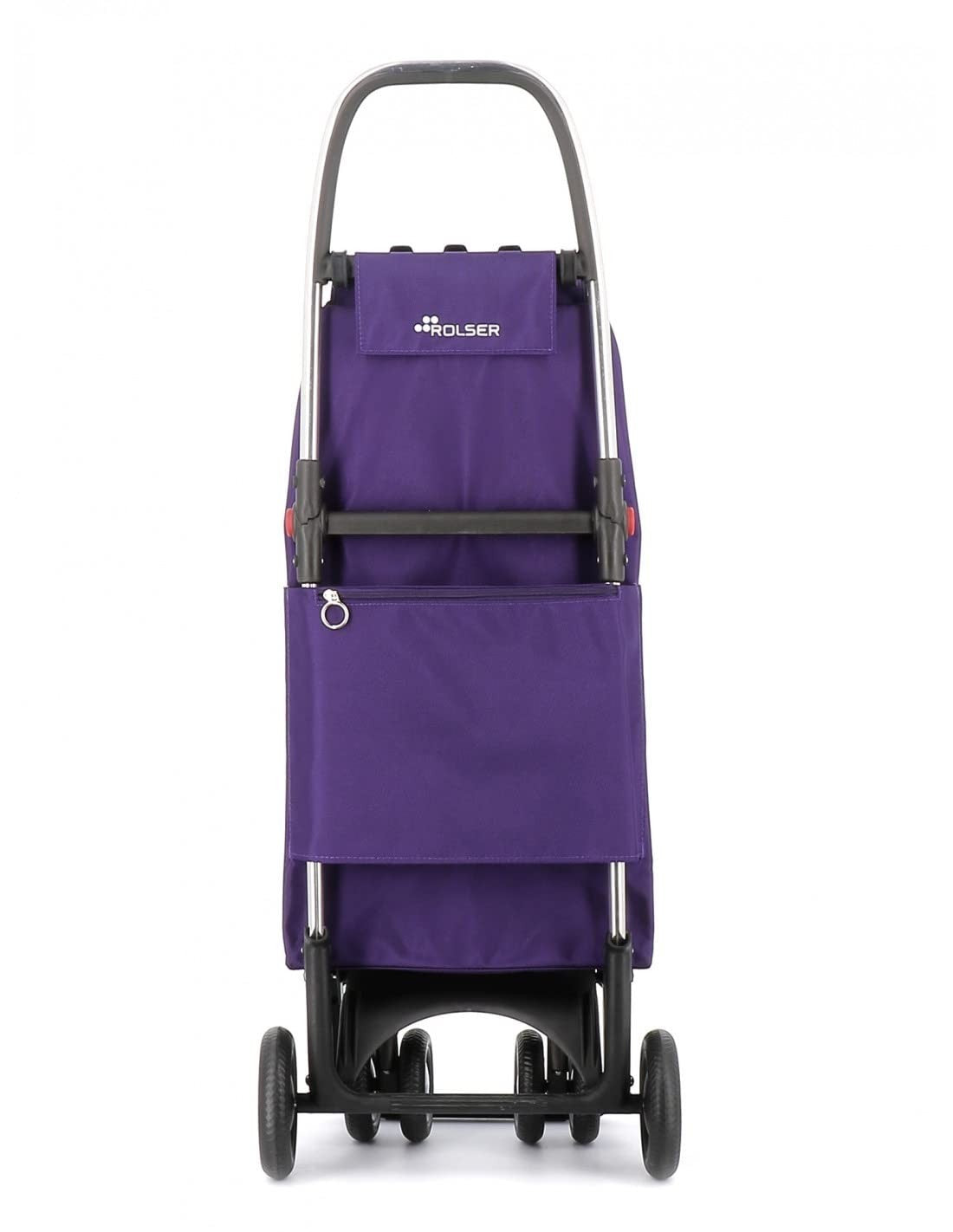 4 Wheel Folding Shopping Trolley Swivel Wheels Aluminium Backpack Bag