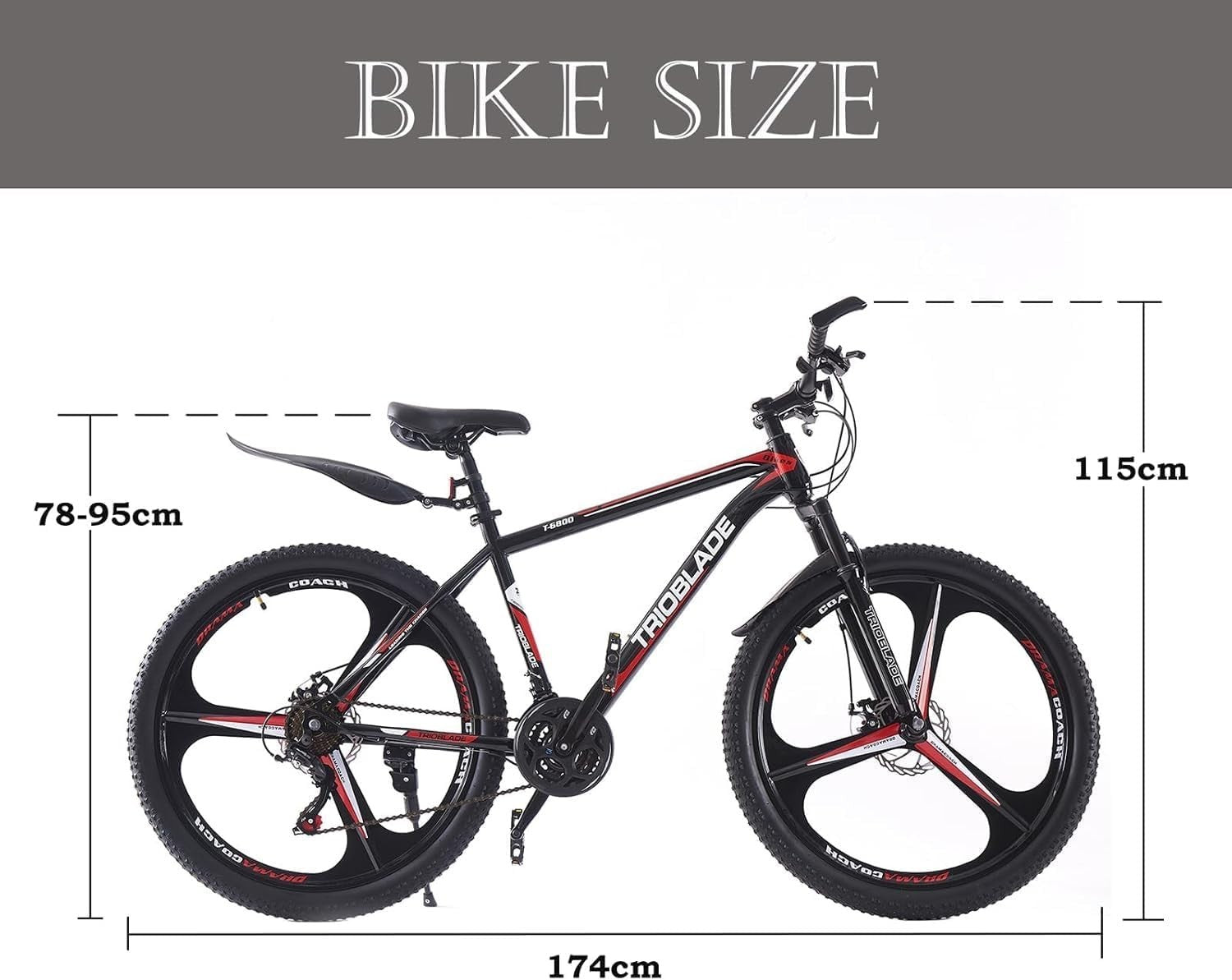 27.5" Dual Suspension MTB Bike 21 Speed Mountain Bicycle Off-Road Durable
