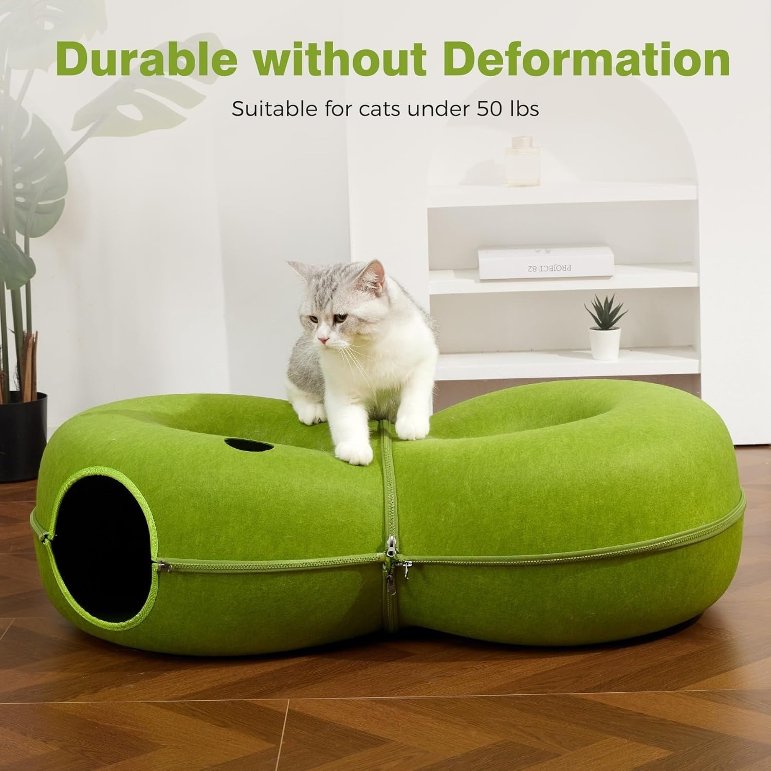 Cordless Foldable Cat Window Perch Hammock w Suction Cups 40lb