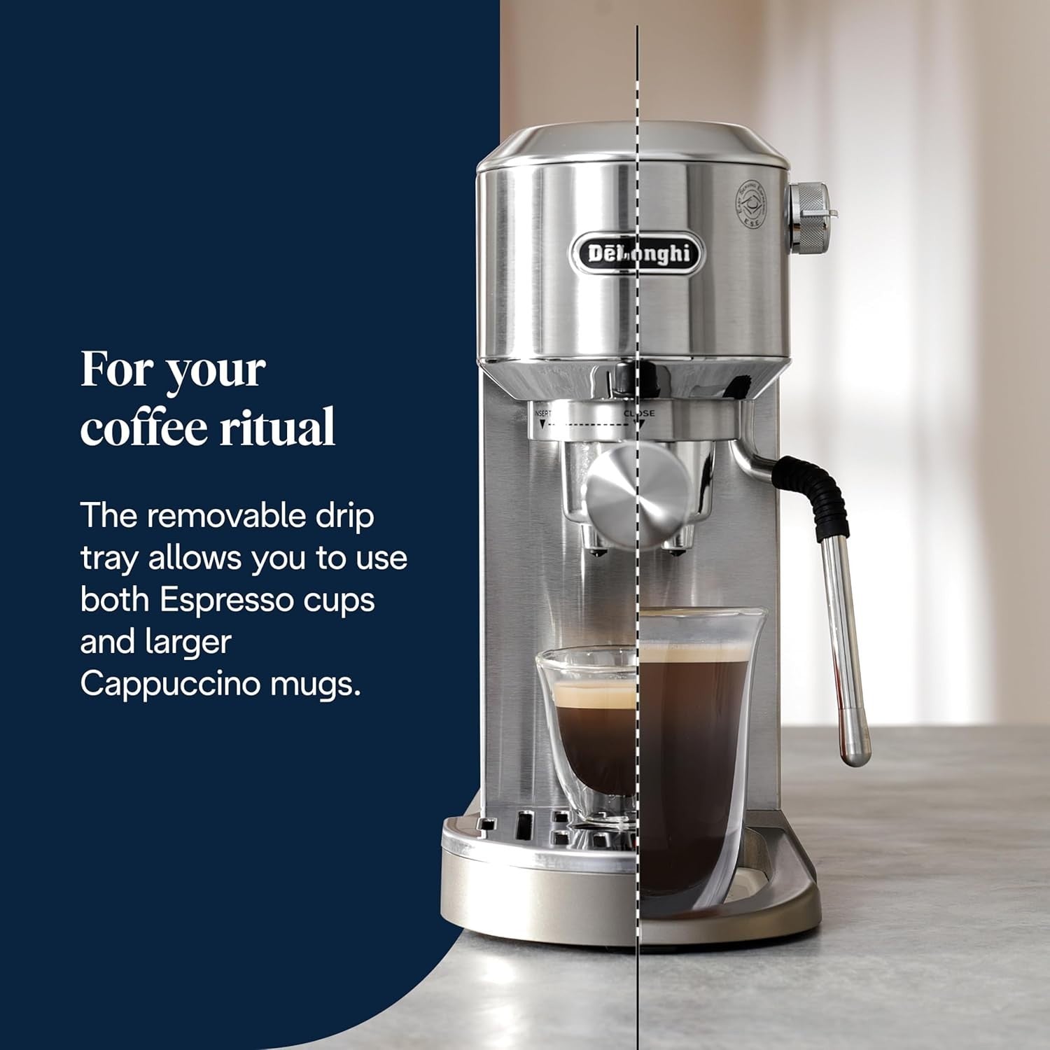 Dual Espresso & Cold Brew Coffee Maker | 15 Bar Pressure | MyLatteArt Steam Wand