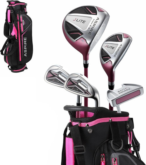 Junior Golf Club Set Ages 9–12 Right Hand Lightweight Graphite Bag