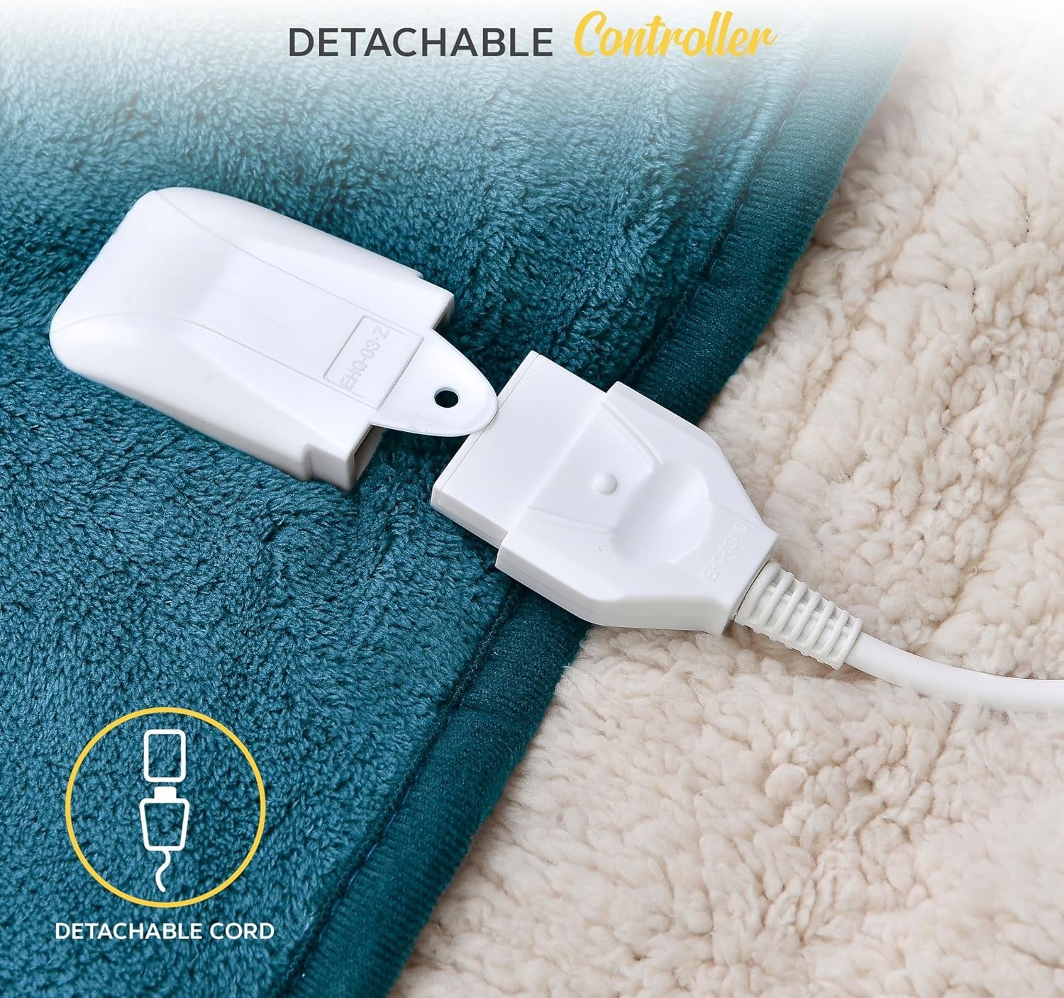 Electric Heated Throw Blanket 130x160cm 9 Heat Washable