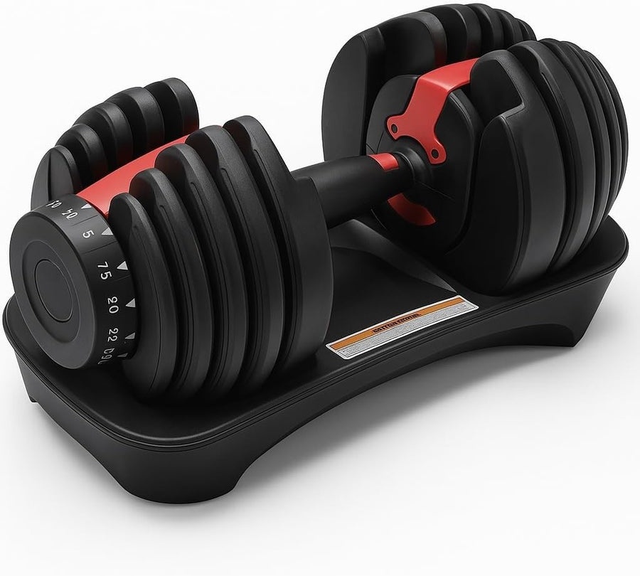 40kg Smart Dial Adjustable Dumbbell 15-in-1 Compact Home Gym Weight