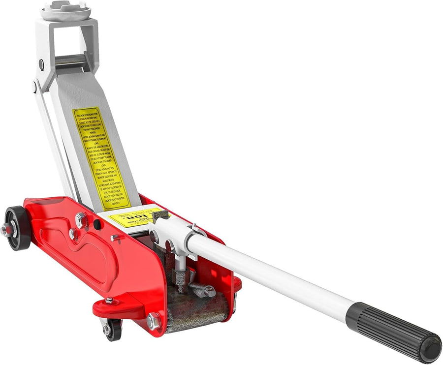 2 Ton Low Profile Hydraulic Trolley Jack Car Lift 12–30cm Heavy Duty Steel Red