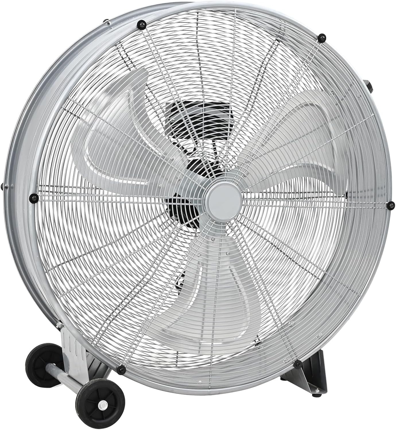 77cm Drum Floor Fan on Wheels – 3-Speed Heavy Duty Industrial Cooling for Garage