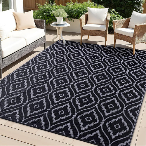 Extra Large Reversible Outdoor Rug Waterproof UV Resistant Patio Garden Mat