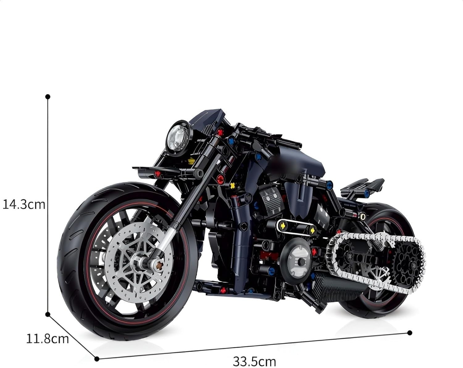 623-Piece Motorcycle Building Blocks Kit, Creative, Durable & Eco-Friendly