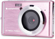 21MP Digital Compact Camera 8X Zoom HD Video LCD Screen Pink