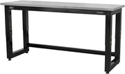 Heavy Duty 1830mm Adjustable Workbench 1000kg Stainless Steel Top
