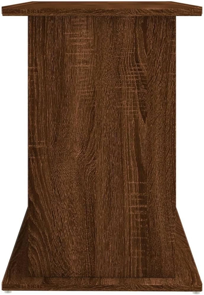 Spacious Fish Tank Cabinet Stand Brown Oak Storage 121x41x58cm