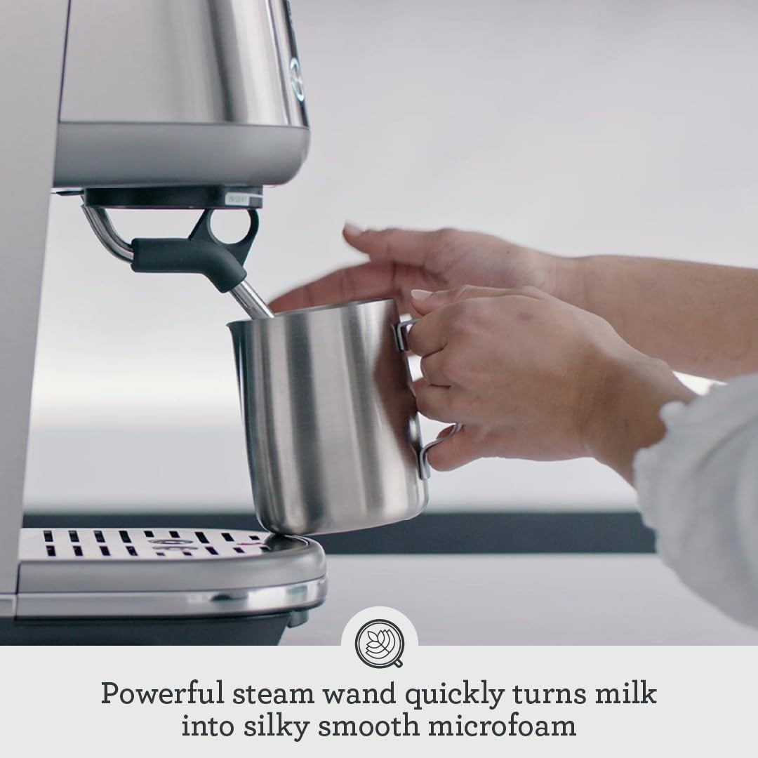 Compact Espresso Coffee Machine | 3-Second Heat Up | Milk Frother | 1560W