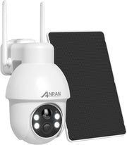 4K 8MP Solar Security Camera Outdoor 360° WiFi Color Night Vision