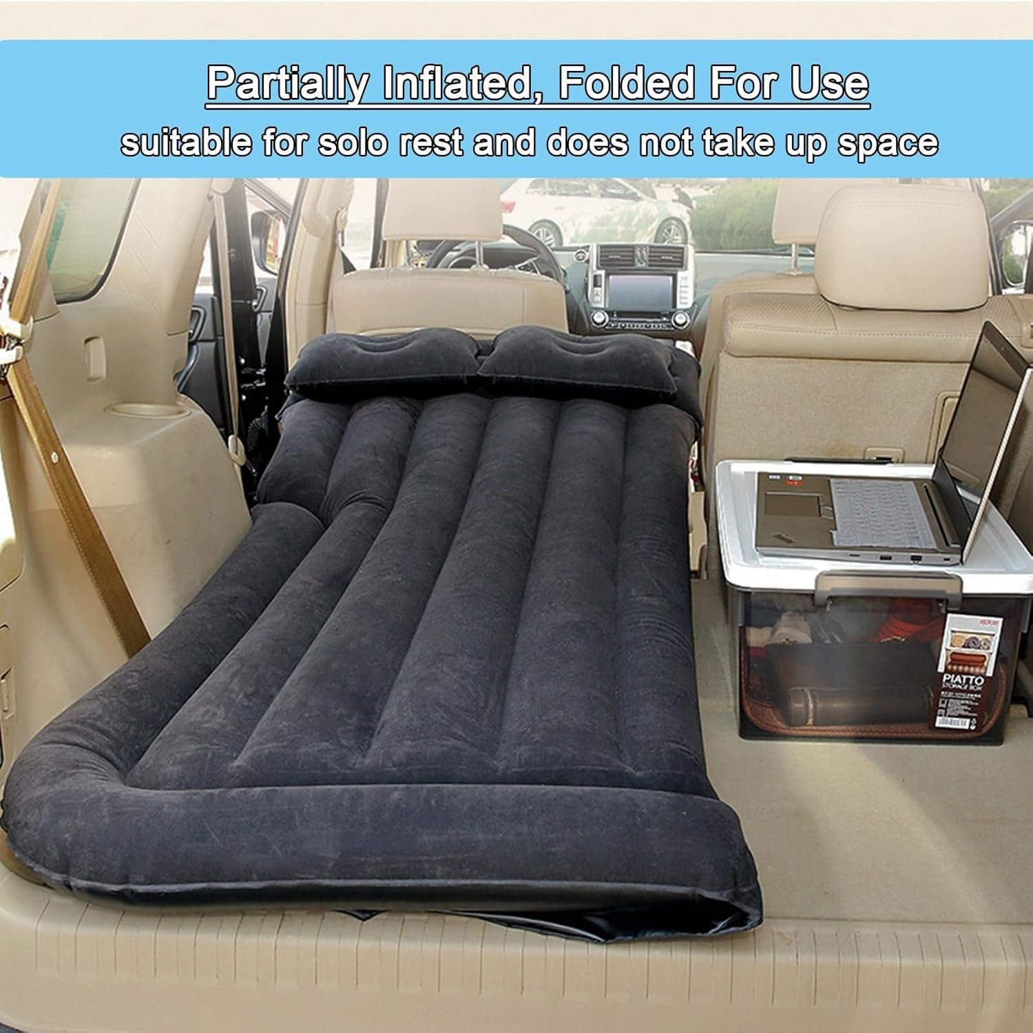 Large SUV Truck Inflatable Car Mattress 175×135×15CM with Pump