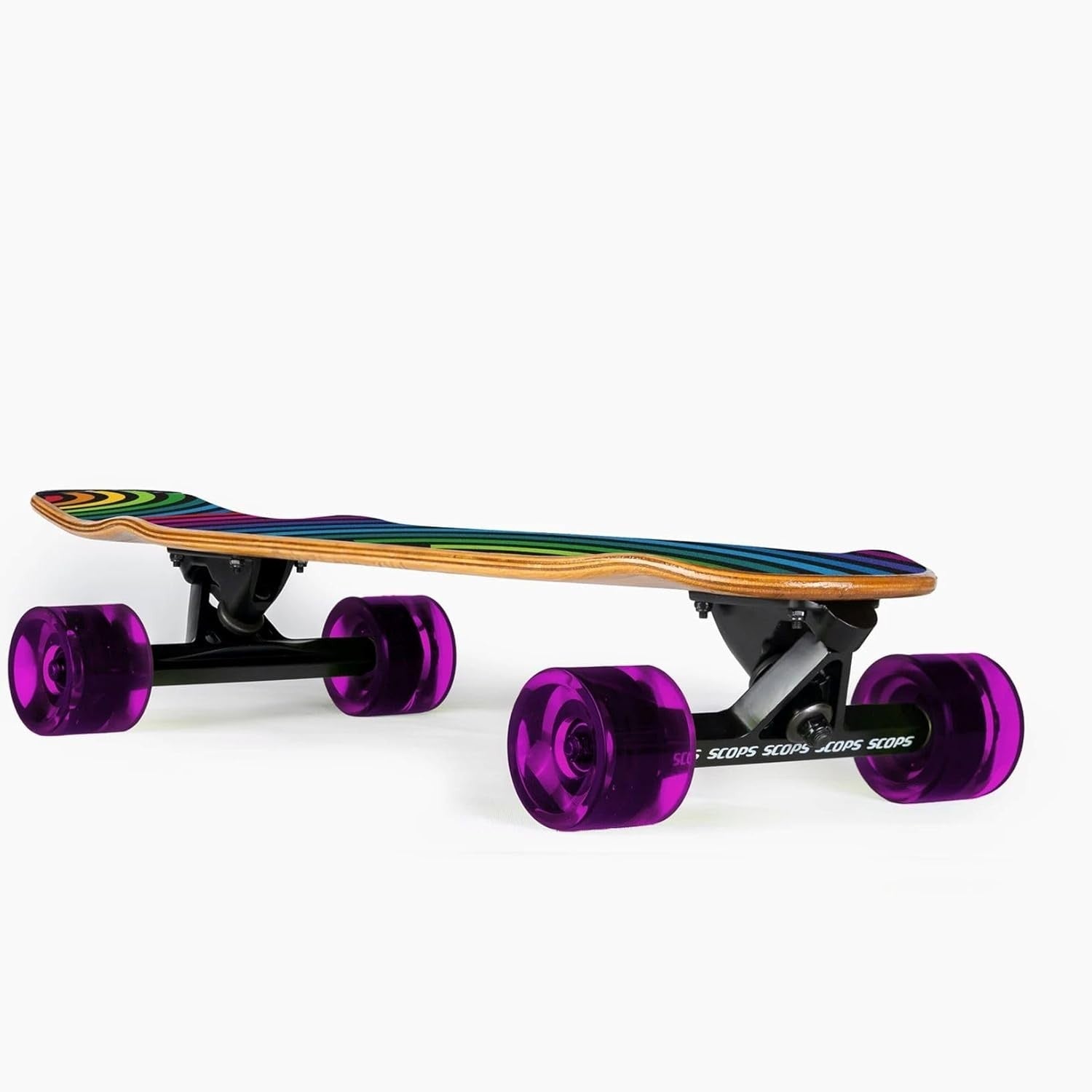 Complete Shortboard Skateboard 26" Rainbow Sonata ABEC-9 Deck
