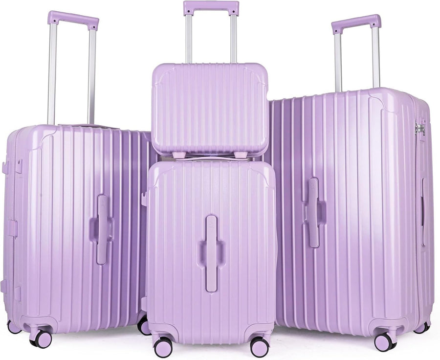 4pc Luggage Set Vanity Cabin Medium Large TSA Lock Spinner Suitcases