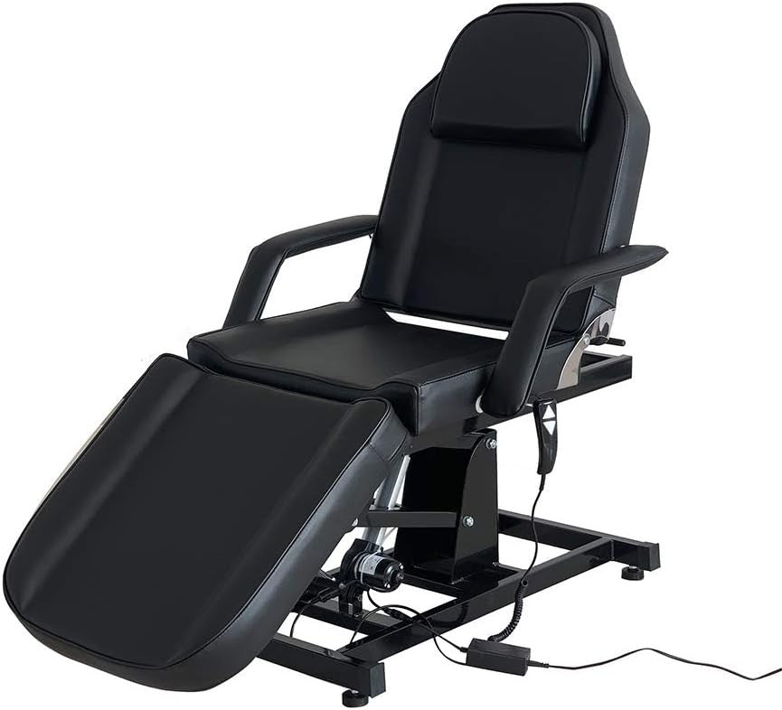 Electric Lift Massage Table 3-Section Recline Spa Beauty Tattoo Therapy Bed