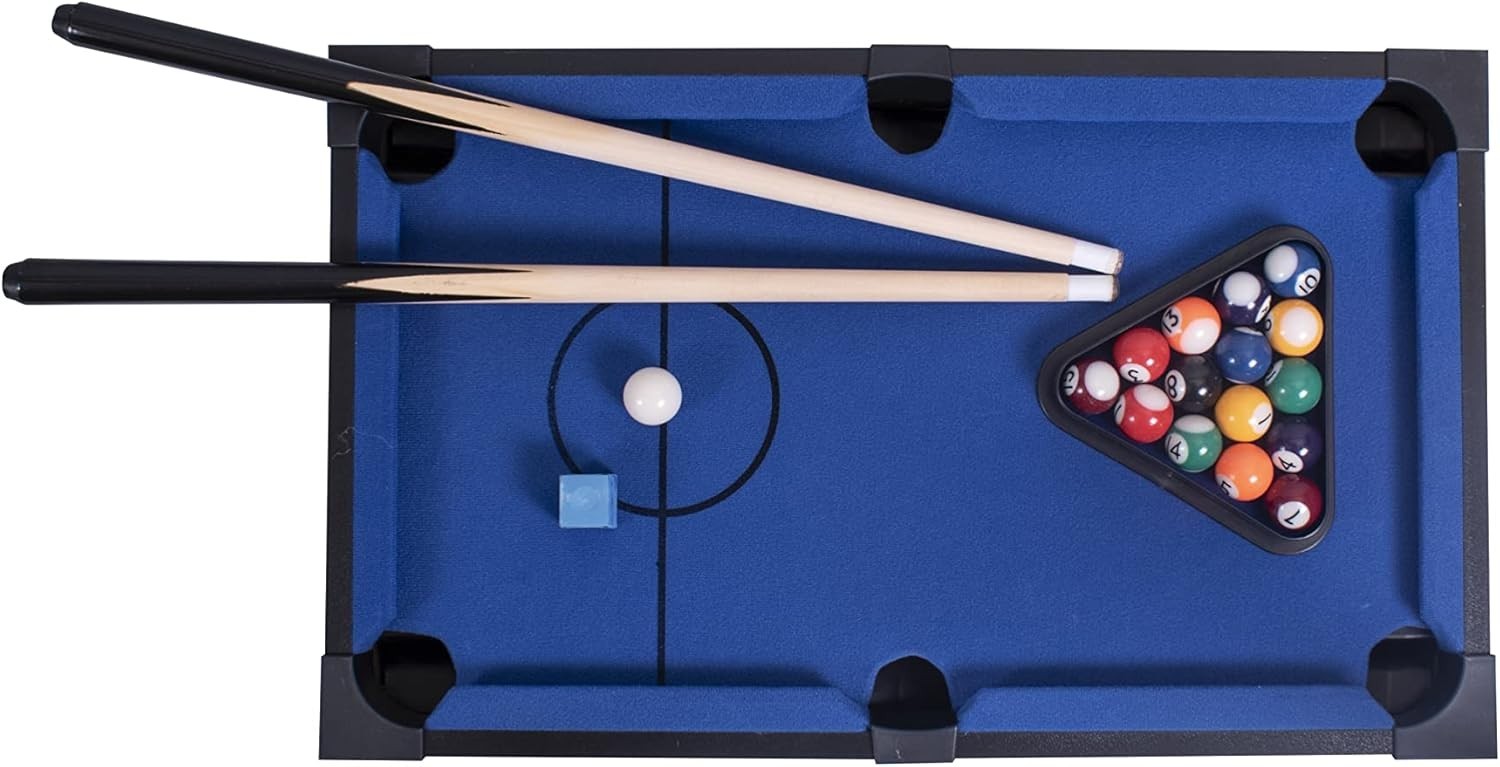 20in Tabletop Pool Table Mini Billiards Game Compact Kids Adults