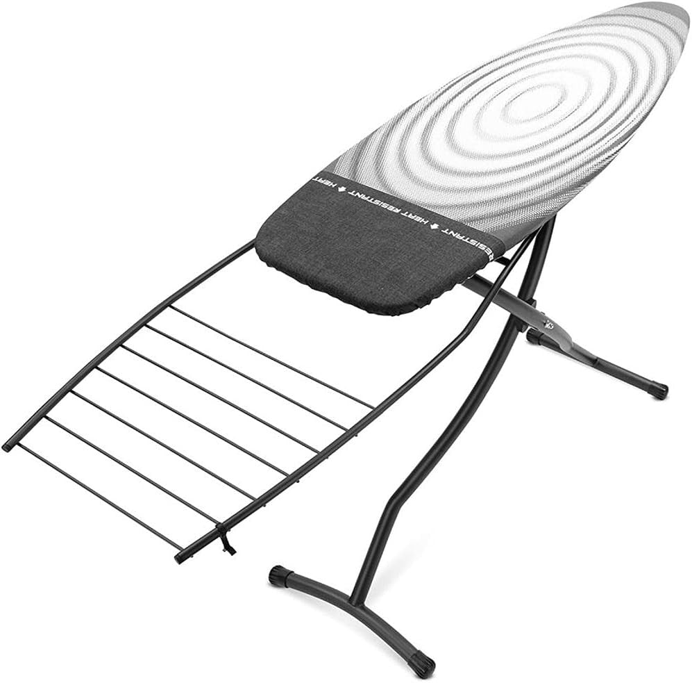 XL Ironing Board Integrated Steam Rest Height Adjustable Foldable 135x45cm