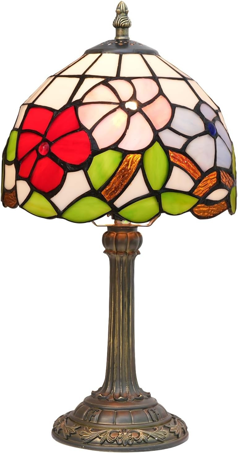 Stained Glass Tiffany Table Lamp 20x20x36cm Bedside Light Decor