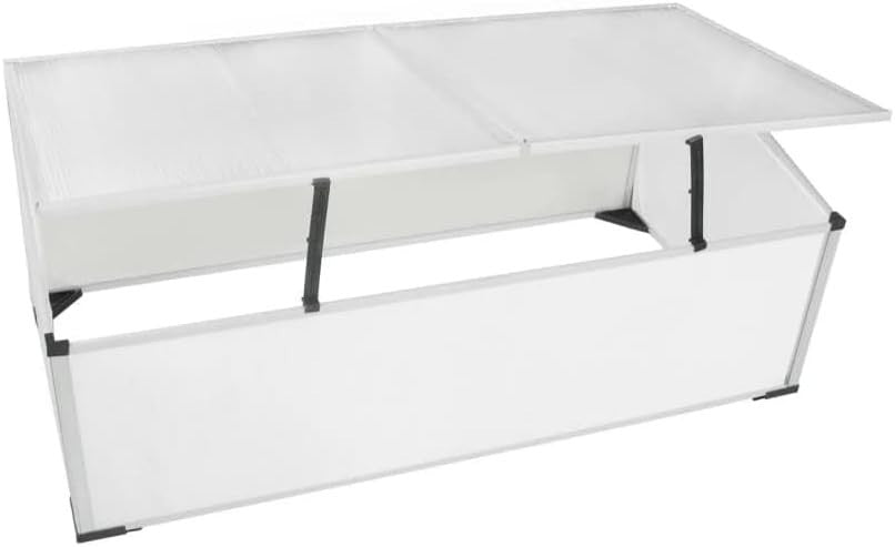 Cold Frame Mini Greenhouse 110x55x41cm | UV-Resistant Polycarbonate & Aluminium