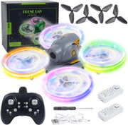 Mini Drone for Kids 6-12, LED Lights, 360° Flip, Altitude Hold, Headless