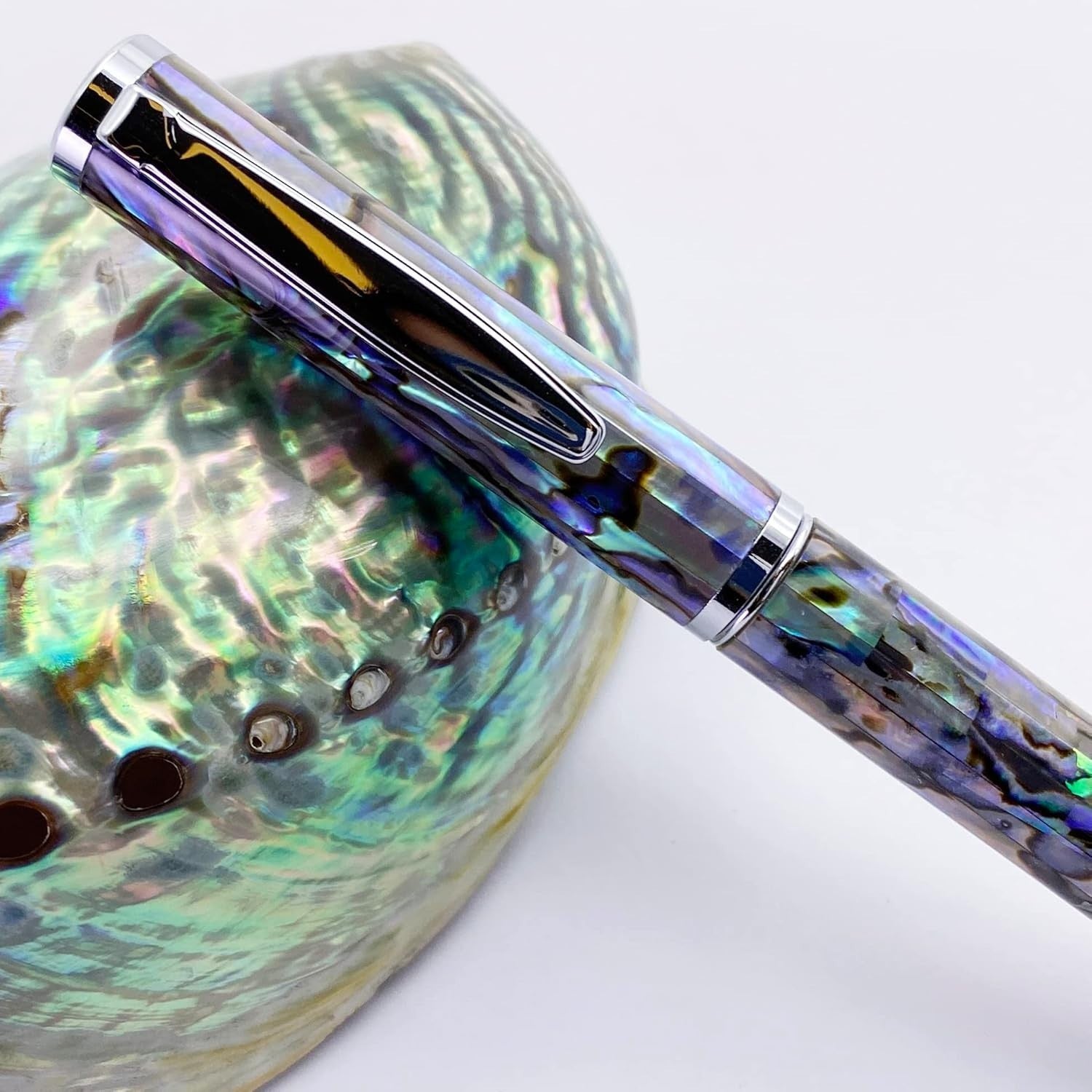 Luxury Abalone Shell Ballpoint Pen Gift Set Elegant Writing