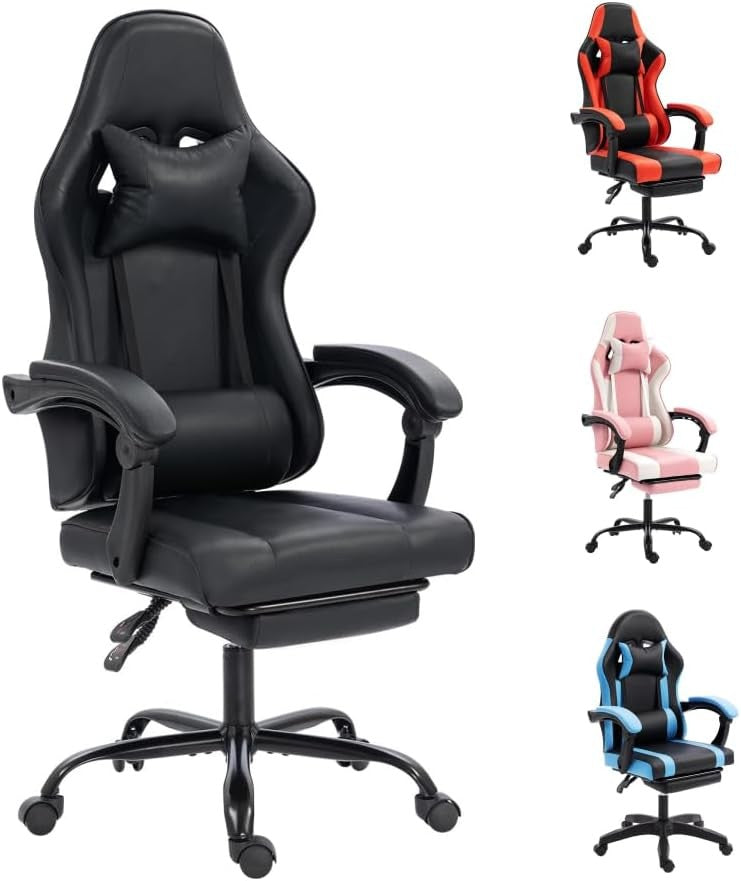 Ergonomic Gaming Chair Recliner Swivel Desk Chair Lumbar