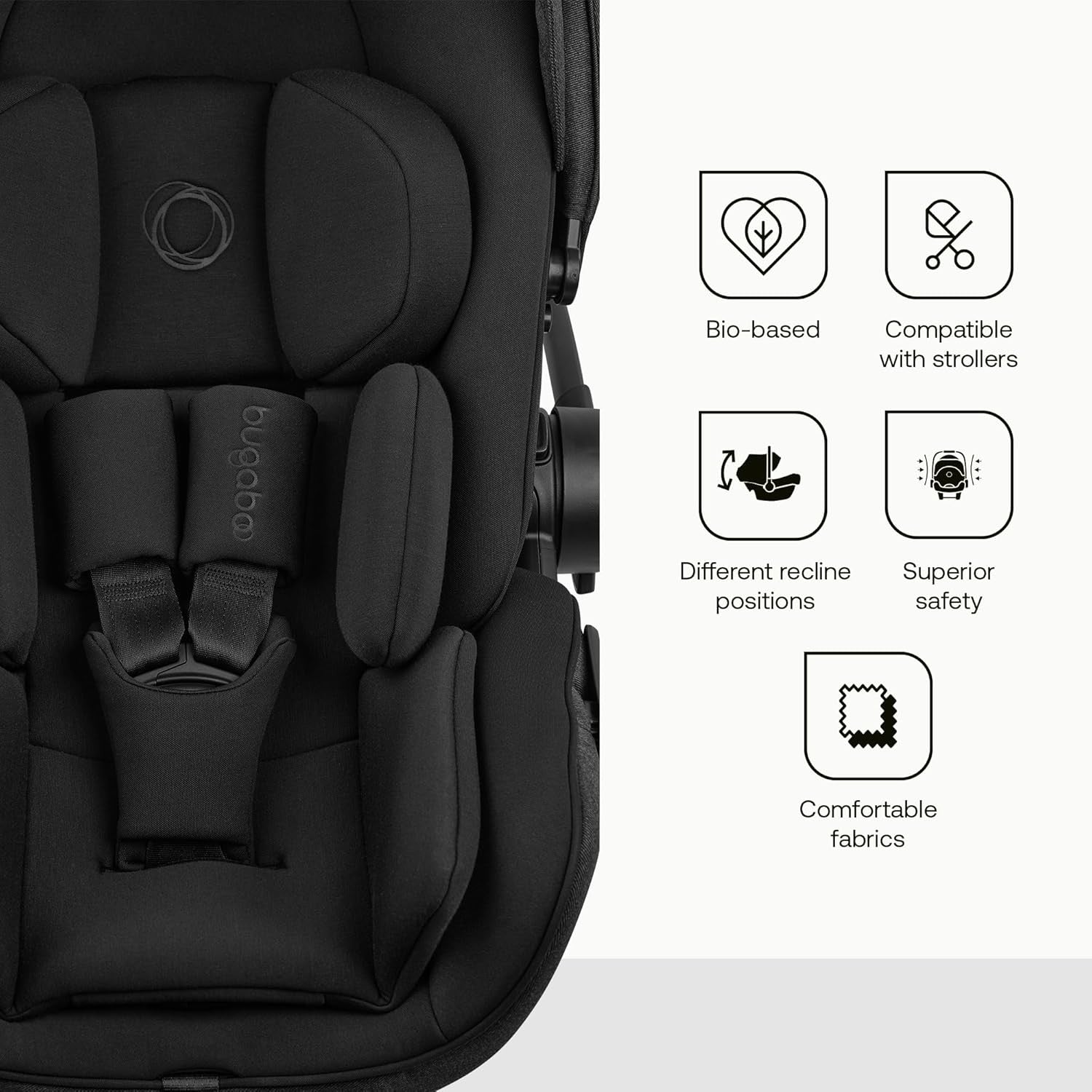 i-Size Car Seat 0–15 Months Lay-Flat Recline UPF50+ Canopy