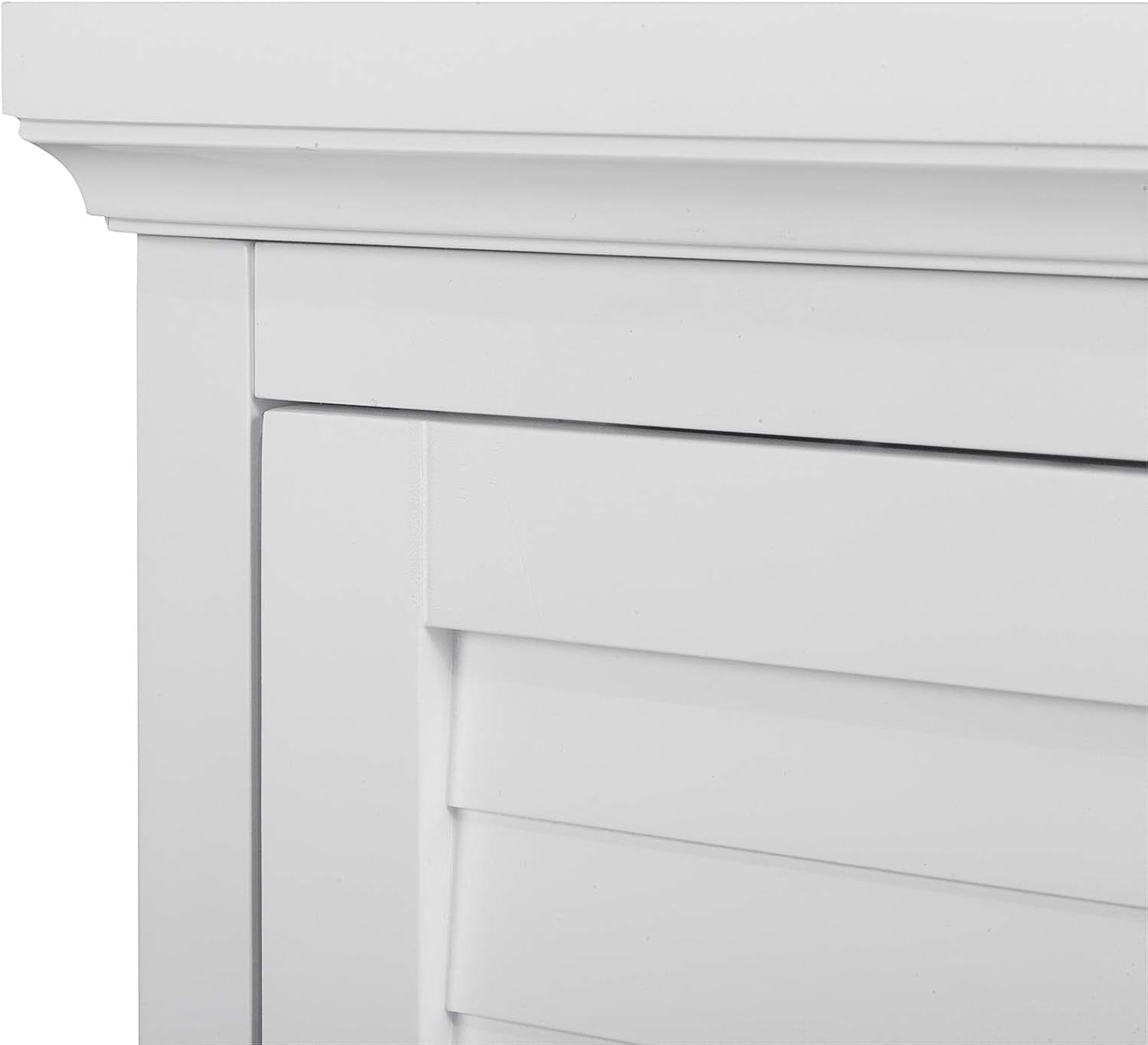 Corner Wall Bathroom Cabinet with Removable Shelf, Durable White Wood