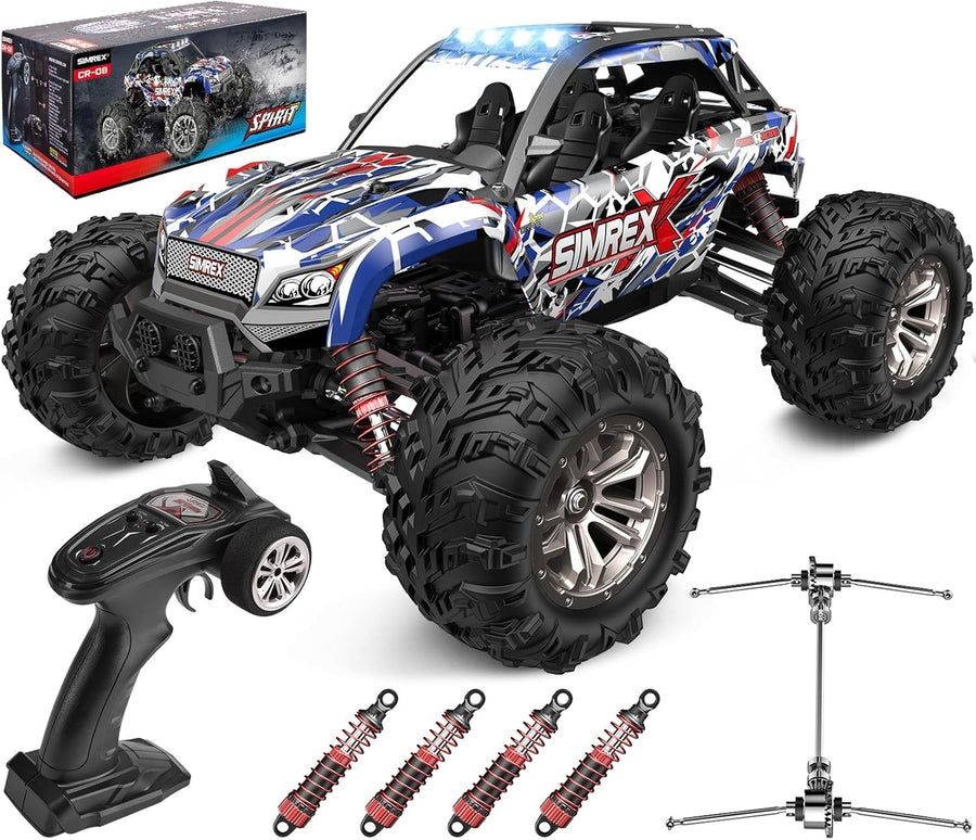1:16 4WD RC Car 36KPH – High-Speed Off-Road Truck, LED Lights, All-Terrain Toy