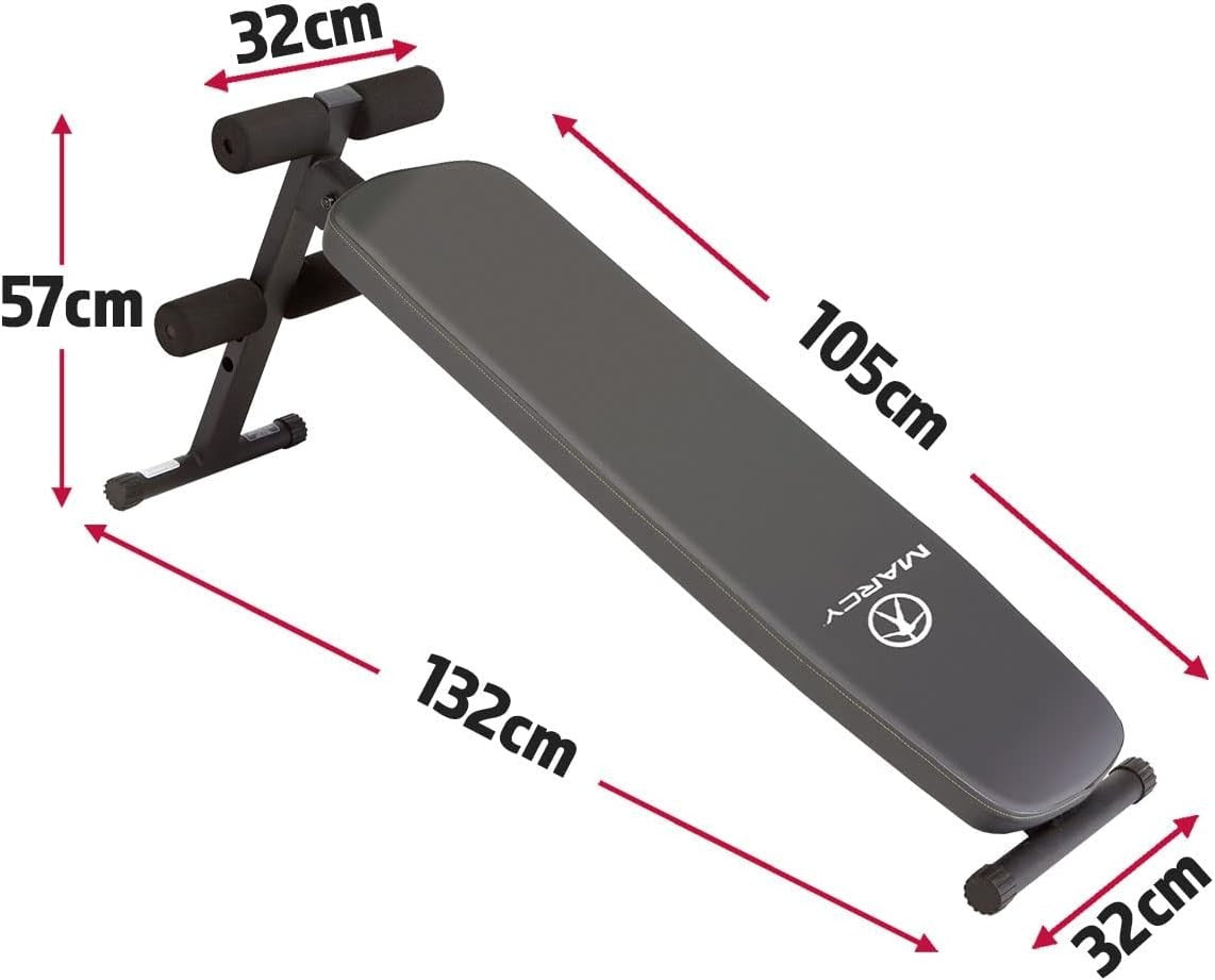 Fixed Decline Ab Bench Core Trainer 20° Slanted Home Workout