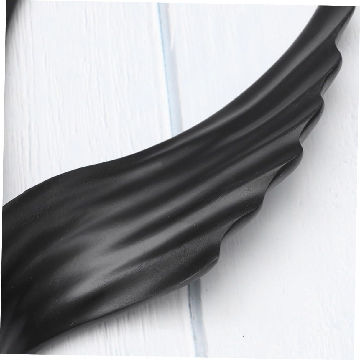 Black Angel Wing Resin Sculpture Modern Ornament for Home Table Shelf Decor