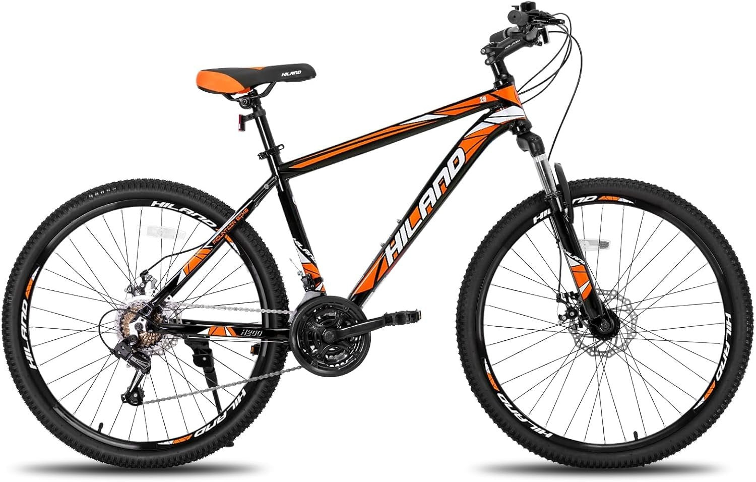 Adult Mountain Bike 21-Speed – Aluminum Frame, Front & Rear Disc Brakes