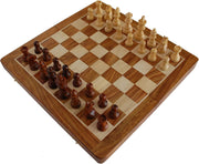 36cm Wooden Magnetic Chess Set | Foldable Storage Board | Luxury Travel Game