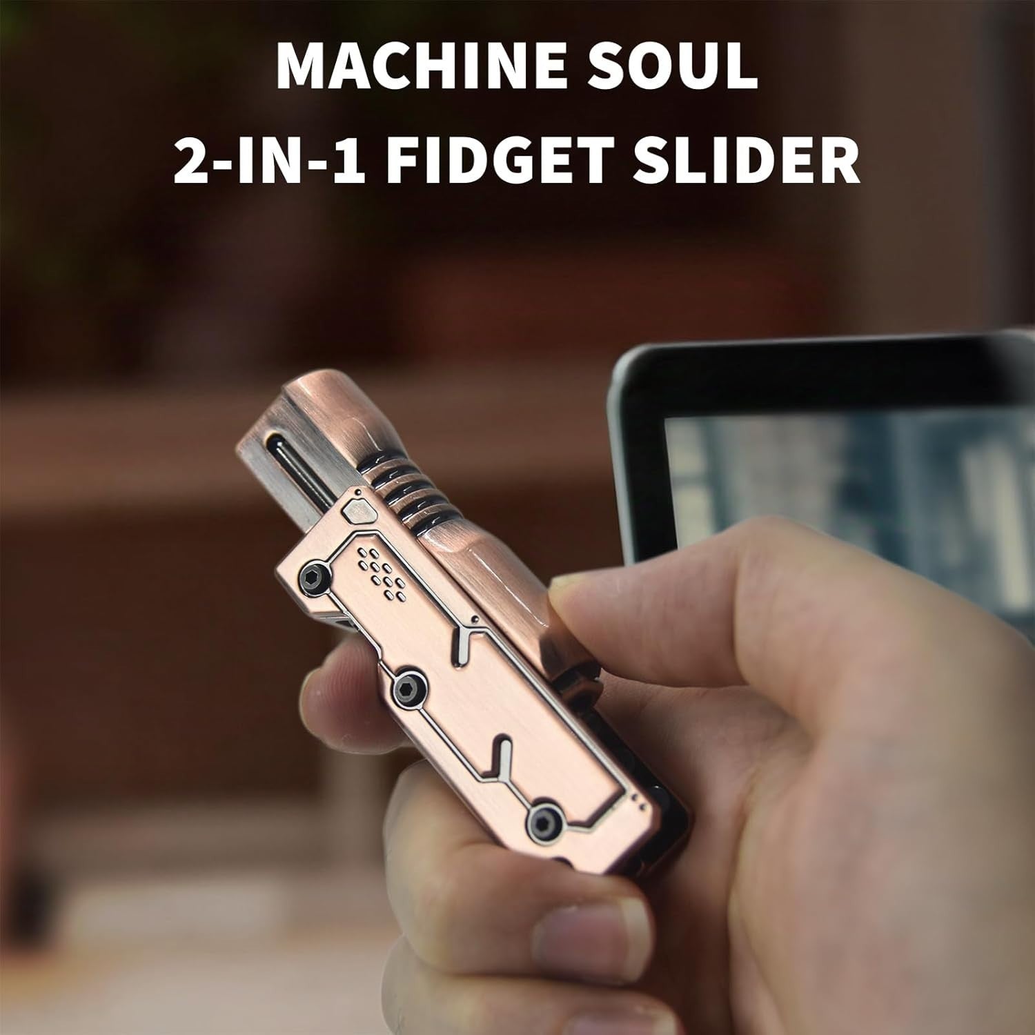Metal Fidget Slider Ratchet Clicker Magnetic EDC Stress Relief Toy