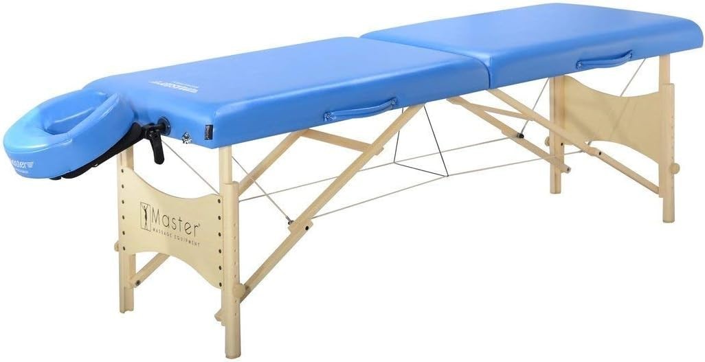 65cm Skyline Lightweight Portable Massage Table | Spa Beauty Couch Blue