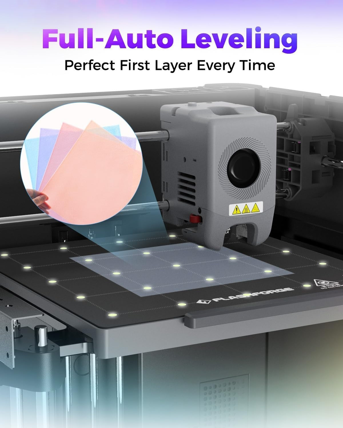 High-Speed CoreXY 3D Printer 600mm/s Auto Level Quiet Enclosed