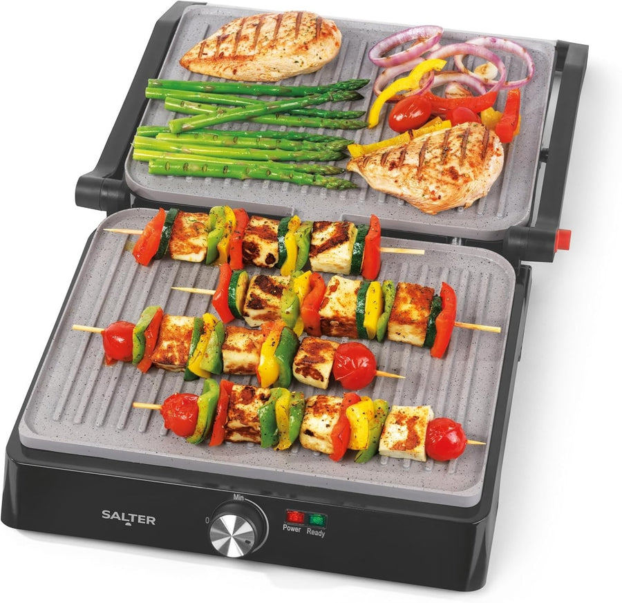 Marblestone Health Grill Panini Maker 2200W Non-Stick Plates 29x23cm