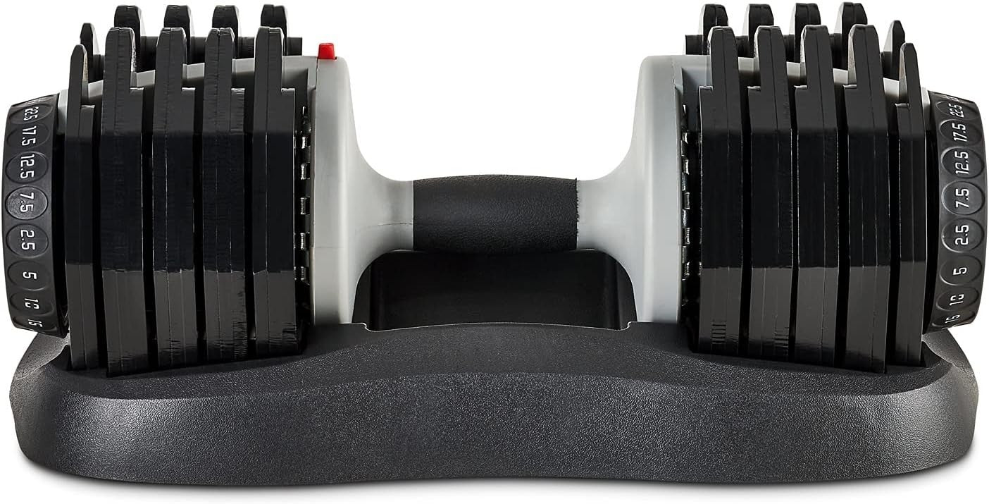 25kg Adjustable Dumbbell 10-in-1 Quick Dial Space Saving Home Gym