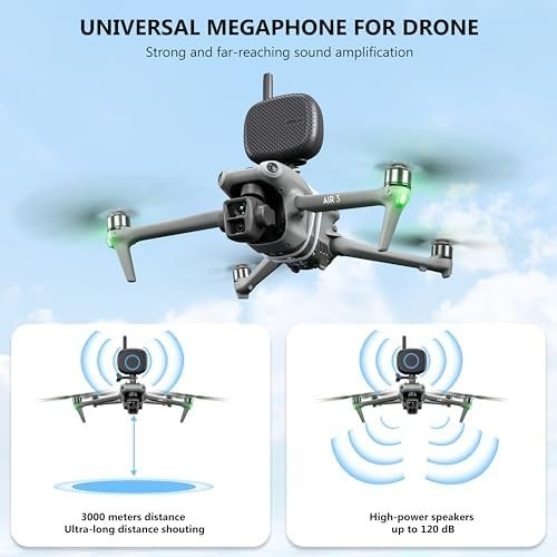 Drone Speaker Megaphone Portable Long Distance Microphone for DJI Drones